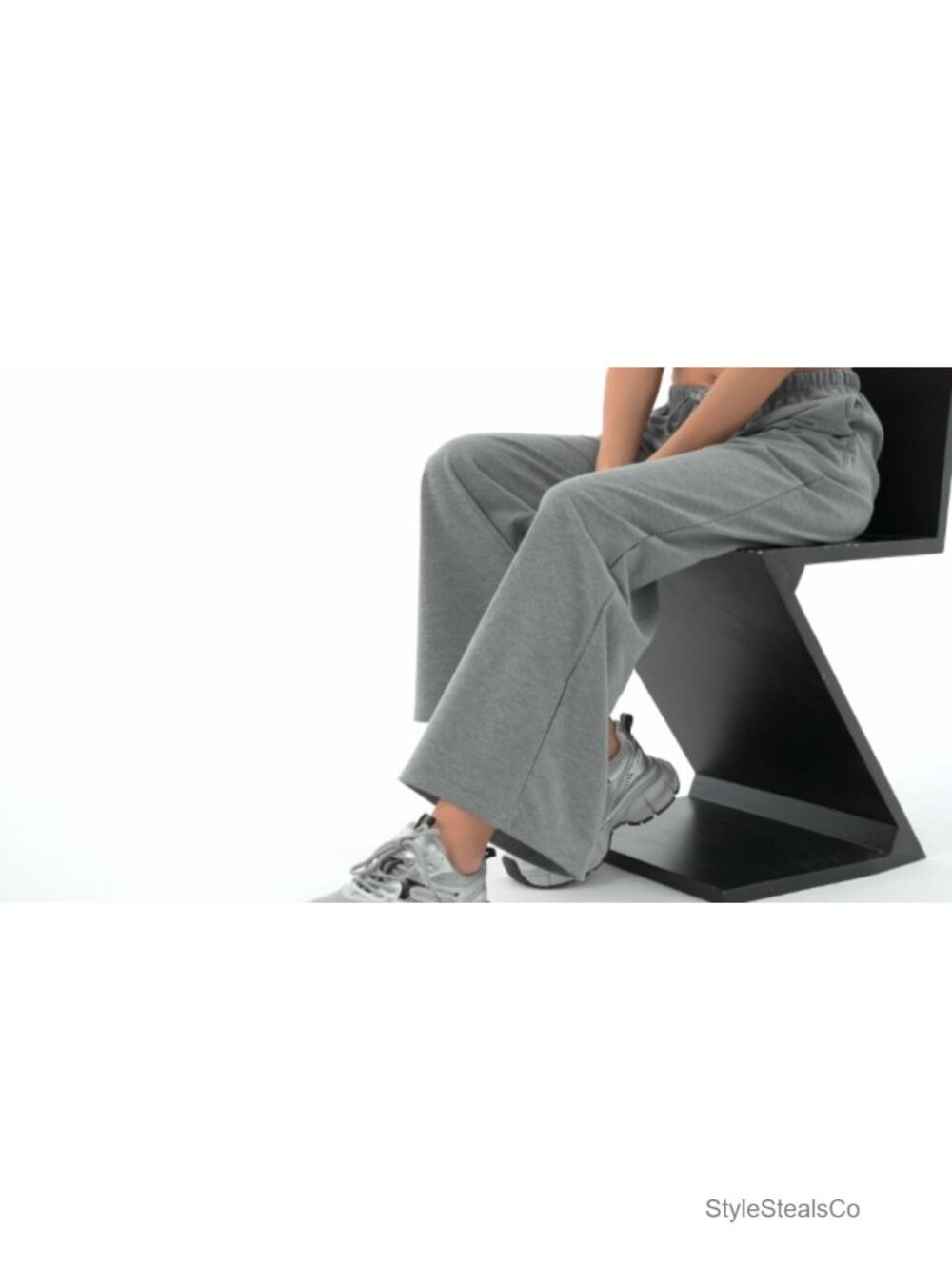 Womens Baggy Wide Leg Sweatpants Low Rise Drawstring Pockets Oversized Lounge - Picture 6 of 6